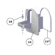 Renfert MT3 Door Complete SPAREPART - Replacement Front - Position Part 14 - 900036286 - 1PC - SPECIAL ORDER – NON RETURNABLE (Inc Grey Gasket - Part 12 900036511* + Grey Holders For Table - Part 17 918080004 + Black Ball Joint Holder for Table) 